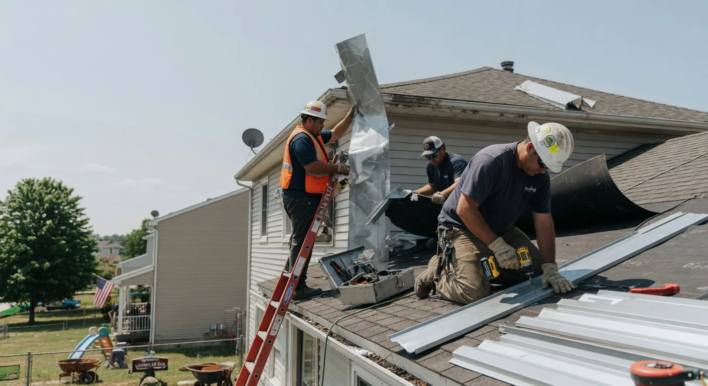 Storm Damage Metal Roof Repair in Woodsville, NH